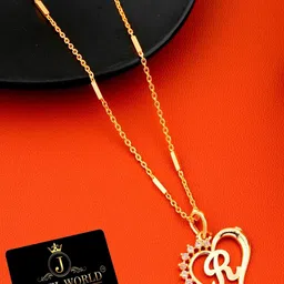 JEWEL WORLD Gold-Plated Necklace image 2