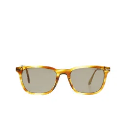 Tom Ford Unisex Grey Lens & Brown Square Sunglasses with UV Protected Lens image 2