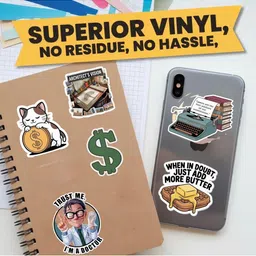 printing daddy Chartered Accountant Profession Vinyl Stickers (55-Pack) image 2