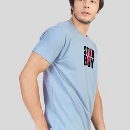 Greylongg Men Graphic Printed Round Neck Cotton T-shirt image 3