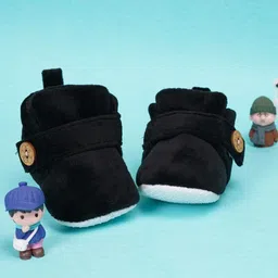 NESKA MODA Kids Cotton Booties With Cotton Long Socks image 4