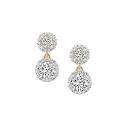 Sparkles Women Lab Grown Diamond 2.07 Carat Shape Diamond Sasha Double Halo Earring-picture-4