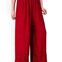 SRISARAS Women Ethnic Wide Leg Palazzos-image-24