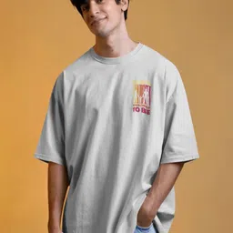 RebelRoarr Men Typography Printed Drop-Shoulder Sleeves T-shirt-image-9