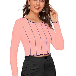 DHRUVIL IMPEX Women Long Sleeves Fitted Top image 4