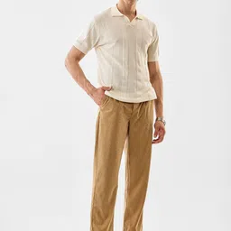 Snitch Men Mid-Rise Straight Fit Flat-Front Formal Trousers image 5