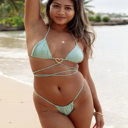 Bartus Halter Neck Sleeveless Swim Bikini Set-picture-40