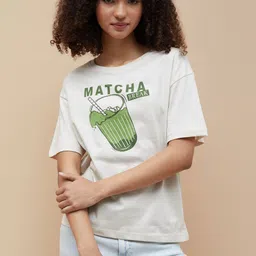 Fame Forever by Lifestyle Women Typography Printed Raw Edge T-shirt-picture-31