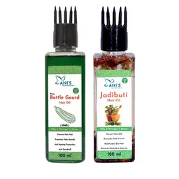 ANI'S Set Of Pure Bottle Gourd & Jadibuti  Hair Oils - 100ml Each image 1
