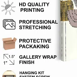 Myntra Elegant Homes Beige Canvas Wall Paintings image 2