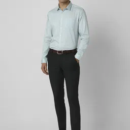 van heusen V Dot Men Spread Collar Geometric Printed Cotton Formal Shirt image 2