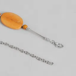 RICHEERA Silver-Plated Beaded Necklace image 3