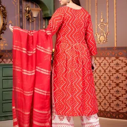 Muhuratam Girls Cotton A-Line Kurtas image 2
