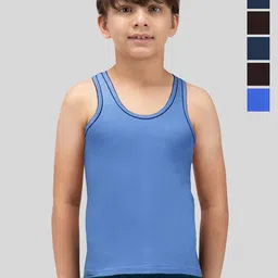 AMUL COMFY Boys Pack of 6 Cotton Innerwear Vests-picture-29