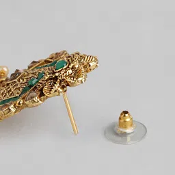 Anouk Gold-Plated Kundan Studded & Beaded Jewellery Set image 3