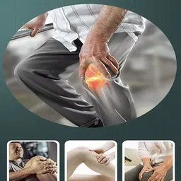 TENS Rechargeable Knee Massager For Joint Pain Relief- White image 3