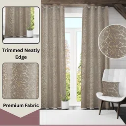 GEET CREATIONS Blue Set of 2 Long Door Curtain image 5