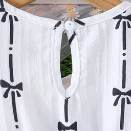 INCLUD Girl Print V-Neck Flutter Sleeve Fit & Flare Dress image 2