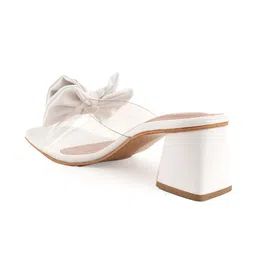 MOZAFIA Women Block Heels Sandals with Bows image 2