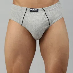 MACHO Pack Of 5 Pure Cotton Anti-Bacterial Basic Briefs image 5