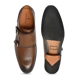 NICO NERINI Men Leather Formal Monk Shoes image 3