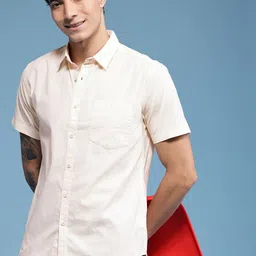 HERE&NOW Slim Fit Pure Cotton Casual Shirt-picture-48