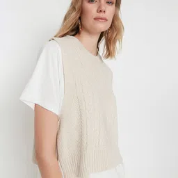Trendyol Women Cable Knit Pullover-image-25