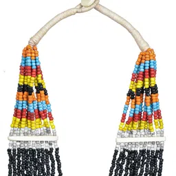 Bamboo Tree Jewels Vintage Naga Beaded Tribal Necklace image 2