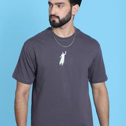 grage Oversized Graphic Grey T-Shirt-picture-27
