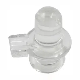 Navyaksh White Crystal Shivling Religious Idol Showpiece image 5