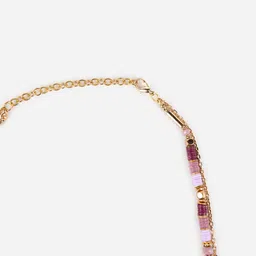 PRITA BY PRIYAASI Sequin Stack Beaded Charm Gold-Plated Necklace image 5