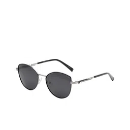 KOSCH ELEMENTE Women Grey Lens & Gunmetal-Toned Cateye Sunglasses with image 5