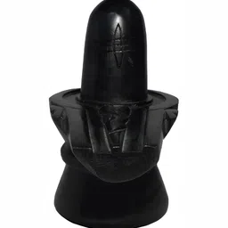 Navyaksh Black Religious Small Shivling Showpiece image 2