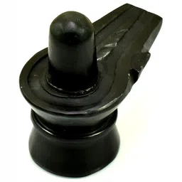 Navyaksh Black Religious Small Shivling Showpiece image 2