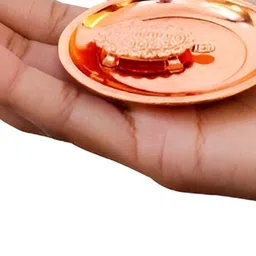 Navyaksh Brown Turtle With Tray Religious Idol Showpiece image 4