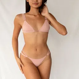 Bartus Shoulder Straps Sleeveless Swim Bikini Set image 4