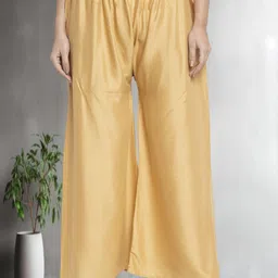 Jinfo Women Flared Knitted Ethnic Palazzos-image-87