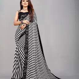 Flip The Style Leheriya Sequinned Leheriya Saree-image-39