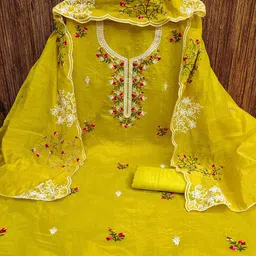 KALINI Embroidered Unstitched Dress Material-picture-11