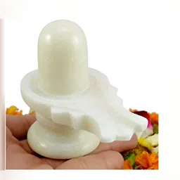 Navyaksh White Marble Shivling Showpiece image 5
