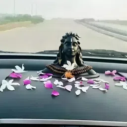 Navyaksh Black & White Religious Idol Small Showpiece image 4