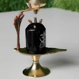 Navyaksh Brown Stone Shiv Ling Showpiece image 4