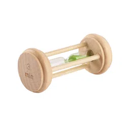 EXIM DECOR Green Solid Three Pillar 3 Minute Sand Timer Showpiece image 5