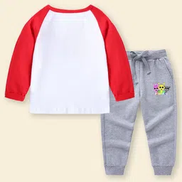 INCLUD Girls Graphic Printed Sweatshirt With Joggers image 3