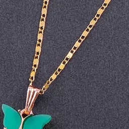SZN Set Of 2 Gold-Plated Enamelled Quirky Pendant With Chain image 2