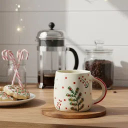 The Decor Lane Multicoloured Handcrafted Printed Ceramic Glossy Mugs Set of Cups and Mugs image 2