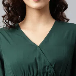 Raiyani Fashion Women V-Neck Tiered Maxi Dress image 5