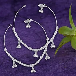 Heer Collection Silver-Plated Anklet image 1