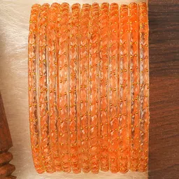 KOTTIAR CREATIONS Set Of 12 Glass Bangles-picture-15