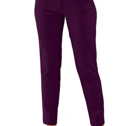 BAESD Women Relaxed Straight LegEasy Wash Mid-Rise Formal Trousers-picture-40